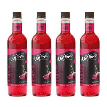 Davinci Gourmet Classic Cherry Syrup, 25.4 Fluid Ounce (Pack Of 4)