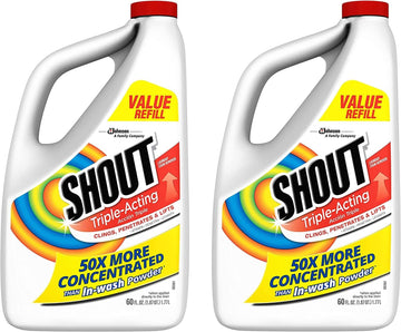 Shout Triple-Acting Liquid Refill, 60 Ounces (Pack Of 2)