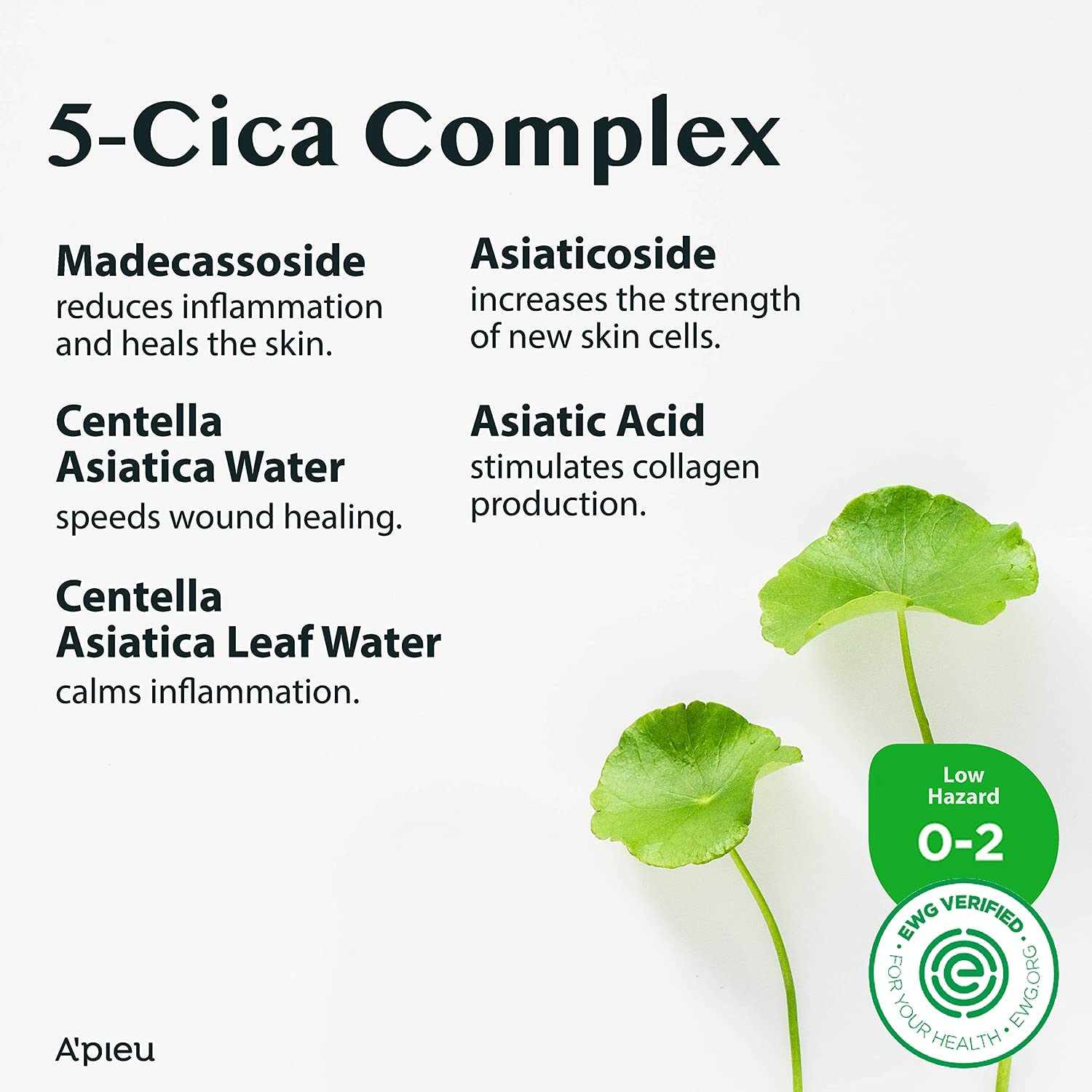 A'Pieu Madecassoside Cream 2X (1.69 Fl Oz) - For Combination And Blemish-Prone Skin, Helps Soothe Dryness, Sun Damage, Even Dark Spots - Centella Asiatica, Asiaticoside, Asiatic Acid : Beauty & Personal Care