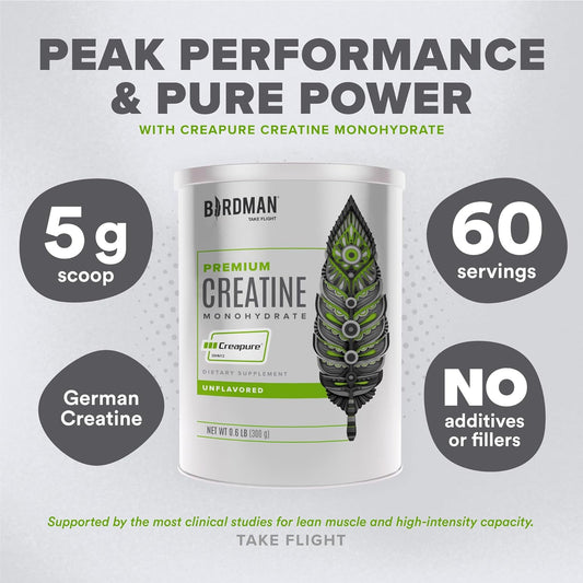 High-Purity Micronized Creatine Monohydrate Unflavored Powder, Pre-Workout, High Performance | 300G