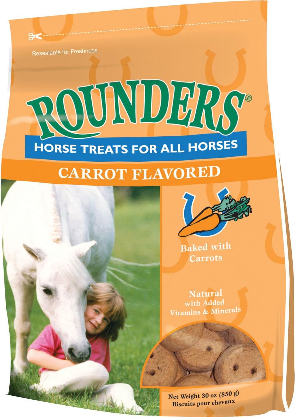 Kent Nutrition Group-Bsf 1536/428 Carrot Rounder'S Horse Treat, 30 Oz : Edible Pet Treats : Pet Supplies