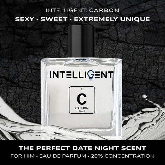 Intelligent Carbon | The Perfect Date Night Fragrance | Sexy, Sweet & Extremely Unique | Eau De Parfum For Men | 3.4 Fl Oz (100 Ml)