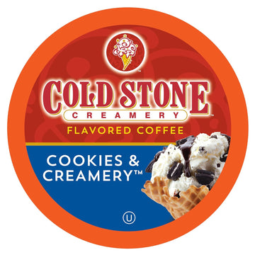 Cold Stone Creamery Beverages Cookies And Creamery Ice Cream Flavored Coffee Pods, Compatible With K Cup Brewers Including 2.0, 40 Count