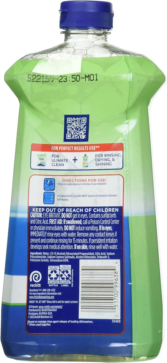 Finish Jet Dry Rinse Agent - Liquid Green 0% - 32 Oz