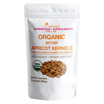 Bitter Apricot Kernels Organic Raw (2 Lb) - Usda Organic Certified β Product Of Turkey