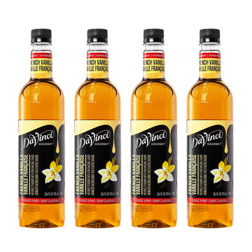 Davinci Gourmet Classic French Vanilla Syrup, 25.4 Fluid Ounce (Pack Of 4)