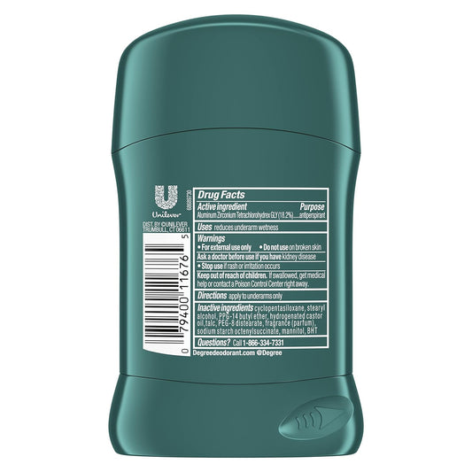 Degree Men Original Protection Antiperspirant Deodorant 48-Hour Sweat & Odor Protection Cool Rush Antiperspirant For Men 1.7 oz, Pack of 12