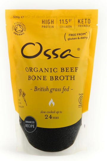 Ossa Beef Bone Broth, High-Protein Broth, Preservative-Free Soup & Cooking Essential, Keto & Paleo-Friendly Soup Maker For Gut Health & Digestion, 500 G - Delivered Chilled'