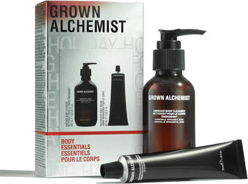 Grown Alchemist Essentials Holiday Body Gift Set β Body Care Set, Cleanser & Cream - Plant Based Skin Care Formula, Natural Moisturiser & Organic Shower Wash For Hydrated Skin