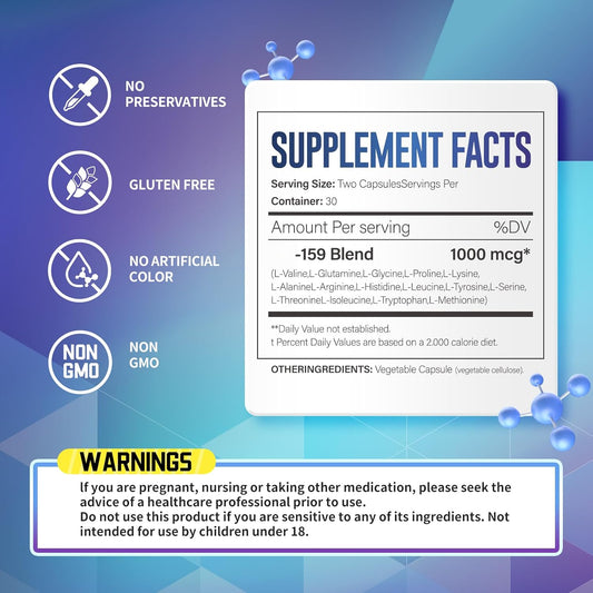 159 1000 Mg, Dietary Supplement-Non-Gmo, Gluten-Free, 60 Capsules