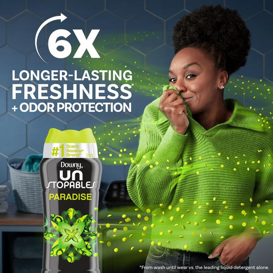 Downy Unstopables In-Wash Laundry Scent Booster Beads, Paradise, 24 Oz