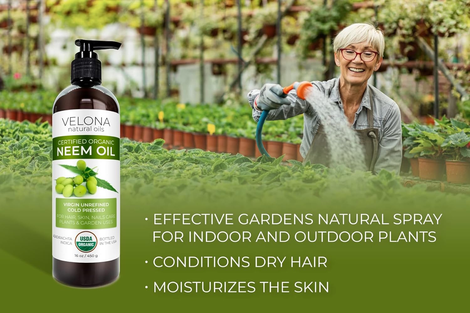 velona Neem Oil USDA Certified Organic - 1 Gallon / 128 Fl Oz | 100% Pure and Natural Carrier Oil | Virgin, Unrefined, Cold Pressed | Hair, Body and Skin Care | Use Today - Enjoy Results : Beauty & Personal Care