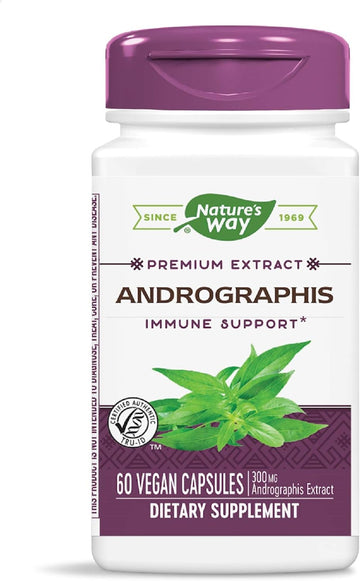 Nature'S Way Premium Extract Andrographis, Immune Support*, 300 Mg Andrographis Extract Per Serving, 60 Capsules