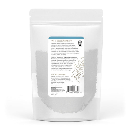 Dr. Mercola Solspring Biodynamic Organic English Breakfast Loose Leaf Tea, 4 Oz. (Pack Of 3), Traditional Black Loose Leaf Tea, Naturally Caffeinated, Non Gmo, Soy Free, Gluten Free, Usda Organic, Demeter Certified Biodynamic