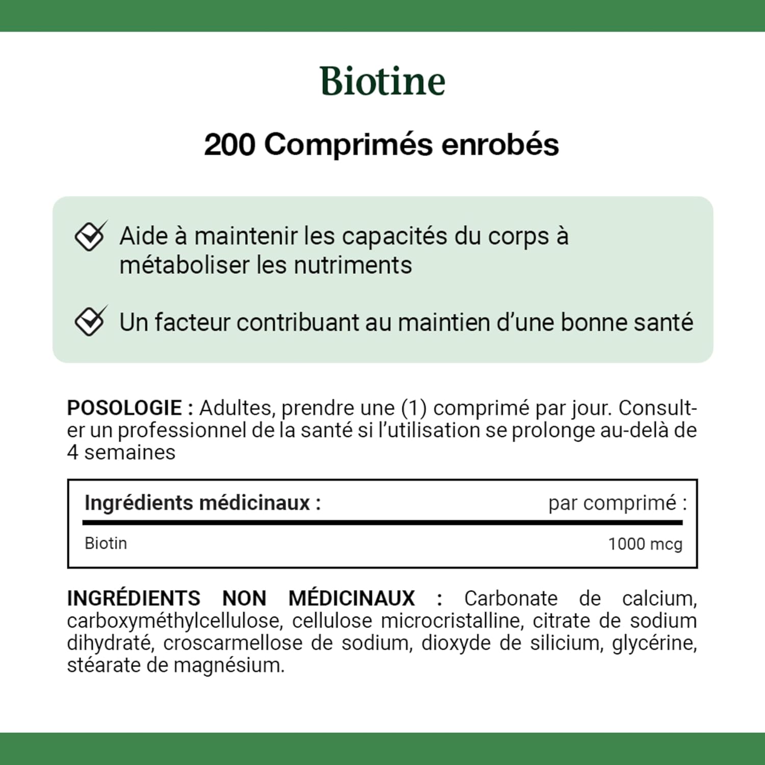 Nature'S Bounty Biotin 200 Coated Tablets