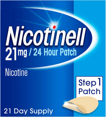 Nicotinell Nicotine 21Mg 21Patches, Nicotine Patches, Stop Smoking Aid ,24H Craving Control, Step 1 For Heavy Smokers, Quit Smoking Aid