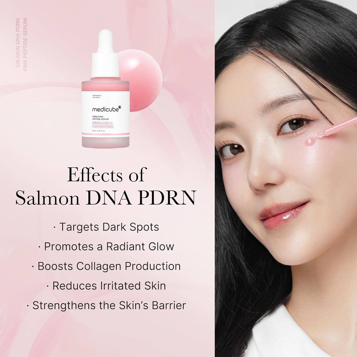 Medicube Overnight Renewal Salmon Pdrn Duo: Salmon Dna Pdrn Pink Peptide Serum And Salmon Dna Pdrn Pink Collagen Capsule Cream : Beauty & Personal Care