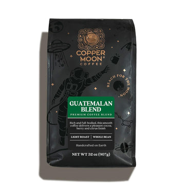 Copper Moon Guatemalan Antigua Blend, Light Roast Coffee With A Nutty Finish, Whole Bean