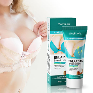Itecfreely Breast Enhancement Cream, Effective & Natural Breast Enlargement Cream, Firms, Plumps And Lifts Your Breasts And Improves Sagging Breasts For All Skin Types-2.11 Oz