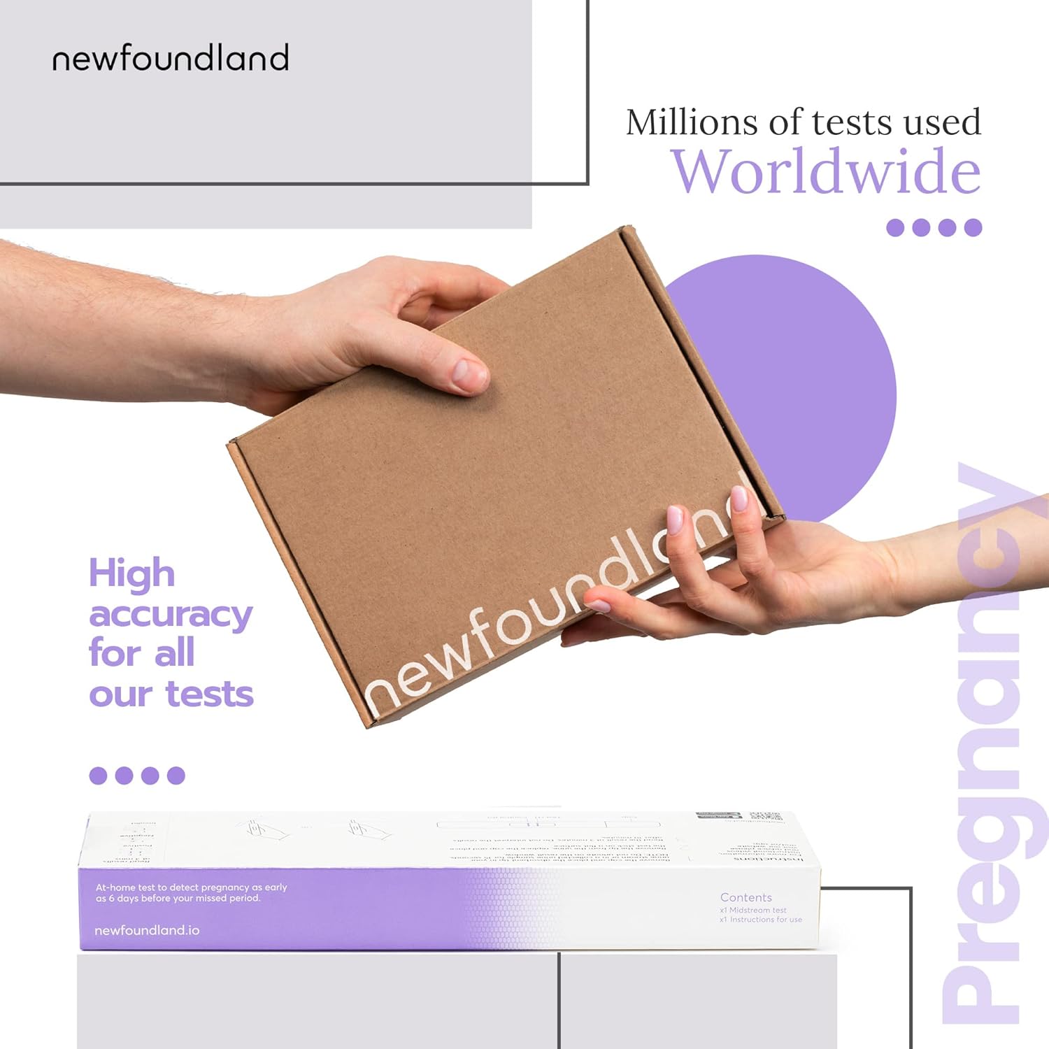 Newfoundland Pregnancy Test for Early Pregnancy Detection, Early Detection Pregnancy Test Works to 6 Days Before Missed Period, Ultra Early Pregnancy Test, Results in Under 5 Minutes, Single Test : Amazon.co.uk: Health & Personal Care