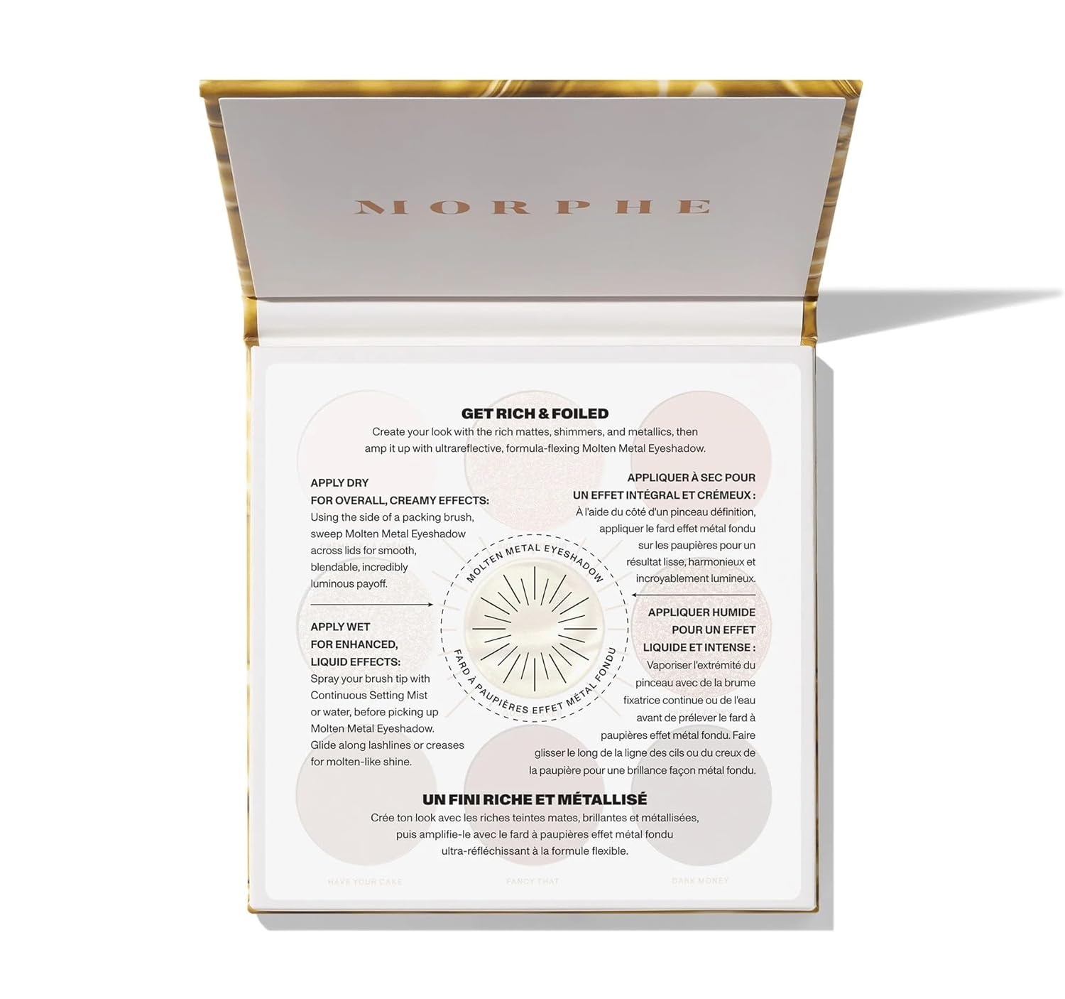 Morphe Rich & Foiled Artistry Palette - Foil-Effect Smokey Eyeshadow Palette With Matte, Shimmer & Foil Finishes - Rose, Brown & Silver Eyeshadow With Luminous Payoff - Going Platinum (0.35 Oz) : Arts, Crafts & Sewing