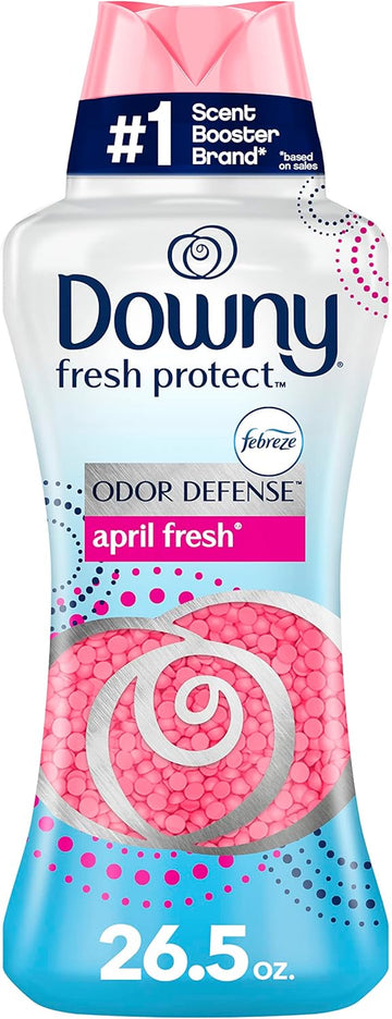 Downy Fresh Protect Fabric-Deodorizer Scent Booster Beads, April Fresh, 26.5 Oz, Use With Fabric Softener