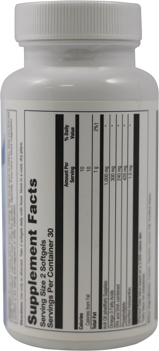 LIFE-FLO Power of Krill | Antarctic Krill Oil w/Omega-3s & Astaxanthin