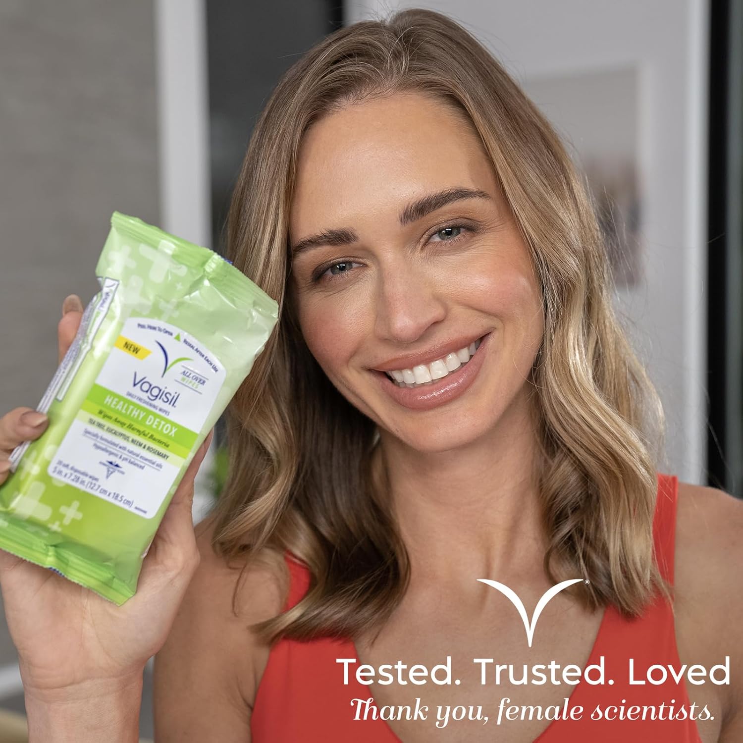 Vagisil Wipes For All Over Cleaning, Health Detox, Formulated With Essential Oils, 20 Wipes In A Re-Sealable Pouch (Pack Of 3)