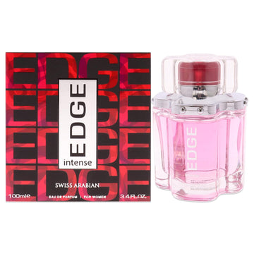 Swiss Arabian Edge Intense - Luxury Products From Dubai - Long Lasting, Addictive Personal Edp Spray Fragrance - Seductive Signature Aroma - 3.4 Oz