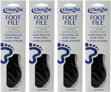 ClearZal Sided Coarse Grit Foot File For Smoothing & Reducing Calluses (4 Pack) : Amazon.co.uk: Health & Personal Care
