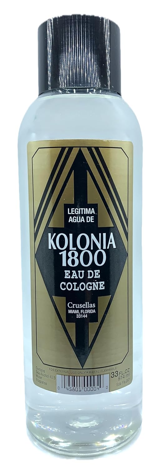 Legitima Agua De Kolonia 1800 Natural Splash Cologne 33 Fl. Oz. : Bath Products : Beauty & Personal Care