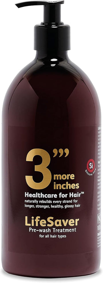 3"' More Inches Lifesaver Prewash Treatment 100Ml - Hair Repair Pre-Shampoo - Broken Bond Restore Treatment - Sulphate & Silicone Free, No Added Fragrance - Hair Care By Michael Van Clarke