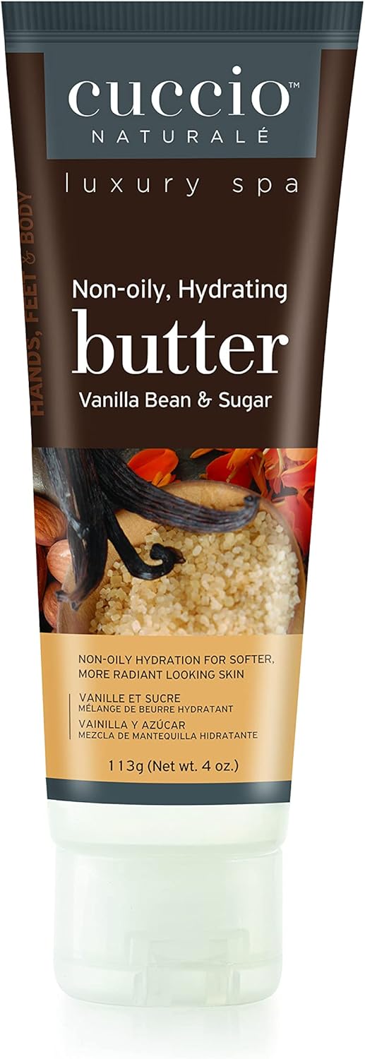 Cuccio Vanilla Bean & Sugar Hydration Essentials Kit- 75Ml Cuticle Oil & 4Oz Butter Tube, Grey