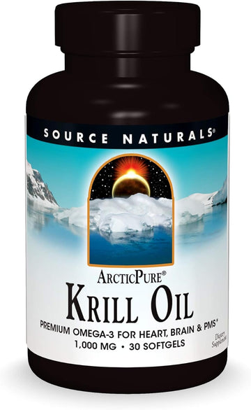 Source Naturals ArcticPure Krill Oil 1000 mcg Premium Omega-3 for Hear