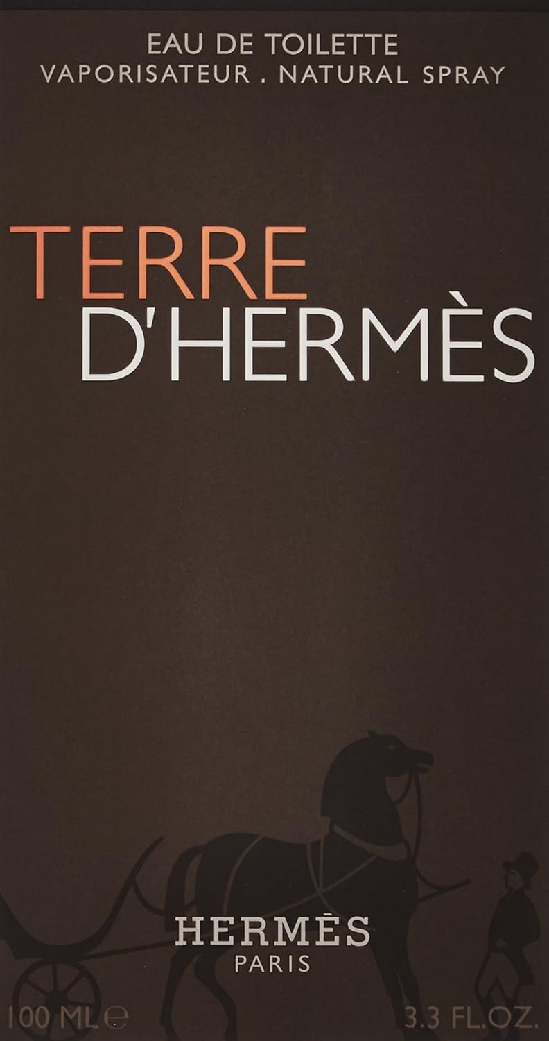 Hermes Terre D'Hermes Eau De Toilette Spray For Men, 3.3 Fluid Ounce : Beauty & Personal Care