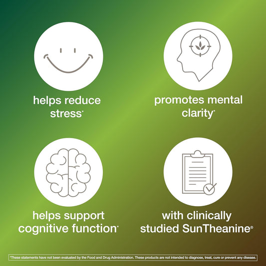 Youtheory Mushroom Stress Complex, Organic Full-Spectrum Mushrrom With L-Theanine, Help Reduce Stress And Promotes Mental Calmness, 60 Vegetarian Capsules