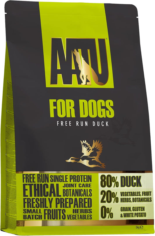 Aatu 80/20 Complete Dry Dog Food, Duck 5Kg - Dry Food Alternaitve To Raw Feeding, High Protein. No Nasties, No FillersAd5