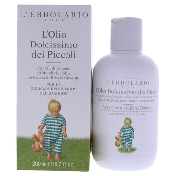 L'Erbolario Very Gentle Oil For Babies - Soothing, Protecting And Cleansing - For A Moisturizing Massage After Bathing - Ideal For Helping Baby Relax - Suitable For Very Delicate Skin - 6.7 Oz : Beauty & Personal Care