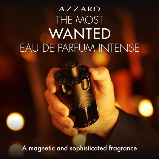 Azzaro The Most Wanted Eau De Parfum Intense, Woody & Seductive Men'S Cologne, Ambery & Spicy Fragrance For Date Night, Lasting Wear, Luxury Perfume For Men