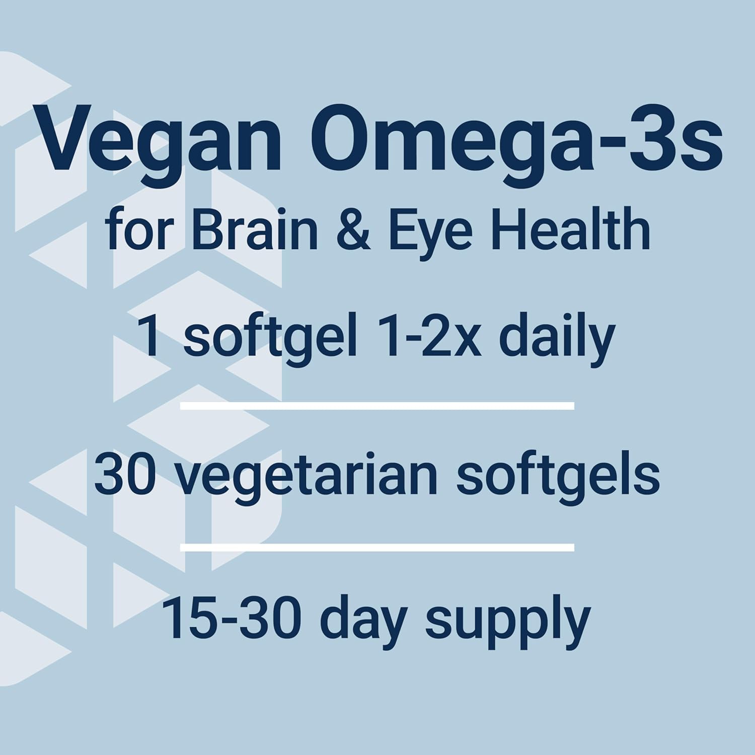 Life Extension Vegetarian Dha, Omega-3 From Algae For Cognition, Mood & Eye Health, Gluten-Free, Non-Gmo, Vegan, 30 Softgels : Health & Household