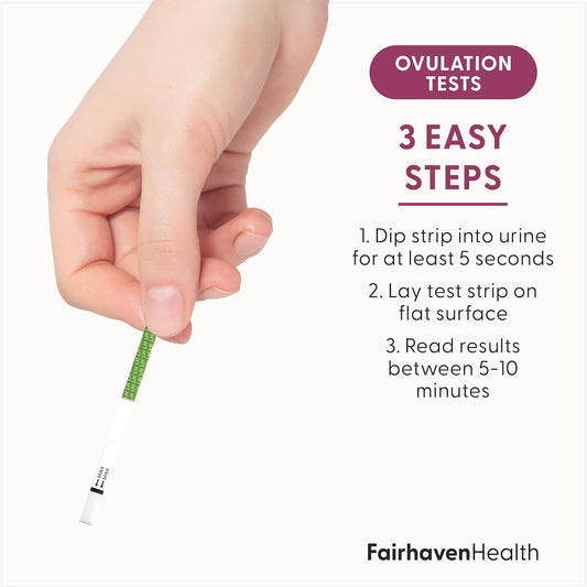 Fairhaven Health Bfp Kit - 40 Ovulation And 10 Pregnancy Test Strips – Monitor Lh And Hcg Levels- Early Detection At Home For Women Trying To Get Pregnant - Made In North America