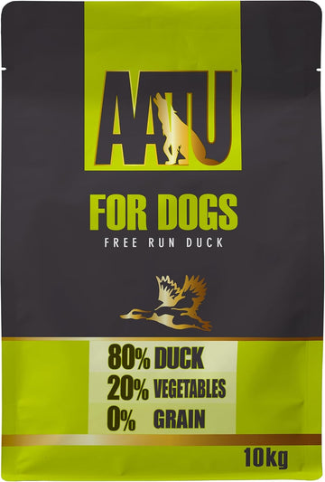 Aatu 80/20 Complete Dry Dog Food, Duck 10Kg - Dry Food Alternaitve To Raw Feeding, High Protein. No Nasties, No FillersAd10