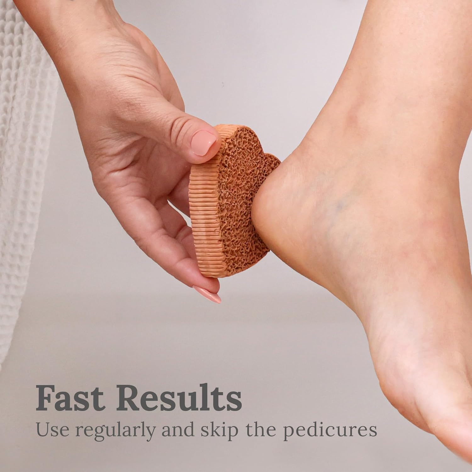 Scrubbies Pumice Stone for Feet Lasts 5+ Years Foot Exfoliator Scrubber Callus Remover Made of Natural Terra-Cotta (Heart) : Beauty & Personal Care