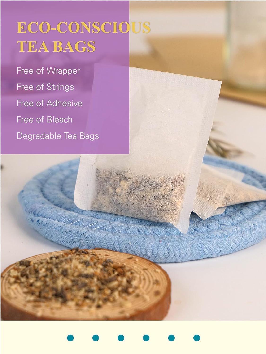 Gldnt Organic Milk Thistle Tea, Natural Organic Milk Thistle Seed Herbal Tea, Mild & Mellow Taste, Caffeine Free, 100 Count