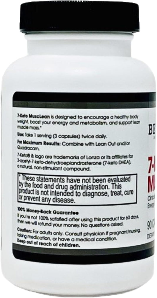 7-Keto Musclean. Lose Up To 3X As Much Body Fat Without Losing Muscle Tone. Potent Thermogenic Diet Pill For Men & Women. Boost Fat-Burning Metabolism. Keto Diet - Reduce Overeating. 90 Caps