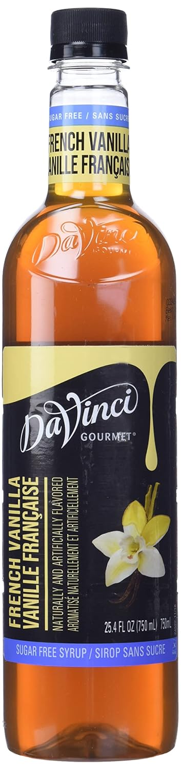 Davinci Gourmet Sugar-Free French Vanilla Syrup, 25.4 Fluid Ounce (Pack Of 1)