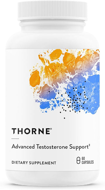 Thorne Advanced Testosterone Support - Men'S Health Supplement - With Ashwagandha, Shilajit & Zinc - Soy, Gluten & Dairy Free - 60 Capsules