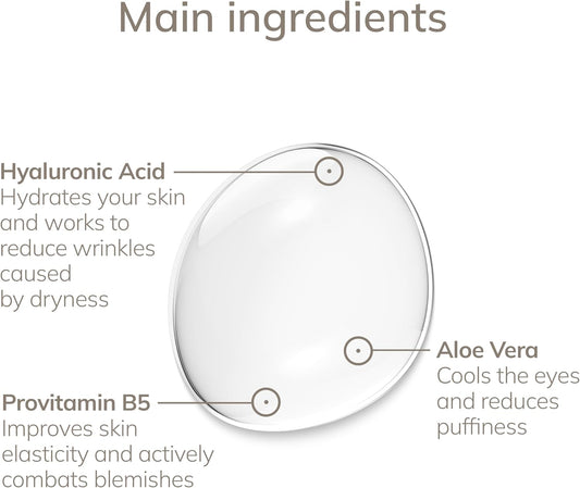 Geske | De-Puffing Eye Serum | For Dark Circles & Swollen Eyes | With Aloe Vera | Beauty Serum | Smooths The Eye Area | Vegan Formula Without Animal Testing | Complements Geske Smartappguided⢠Devices