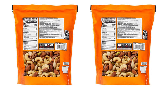 Kirkland Signature Qnkdqk Extra Fancy Unsalted Mixed Nuts 2.5 (Lb), 2 Pack Of 40 Ounce, 99451458768