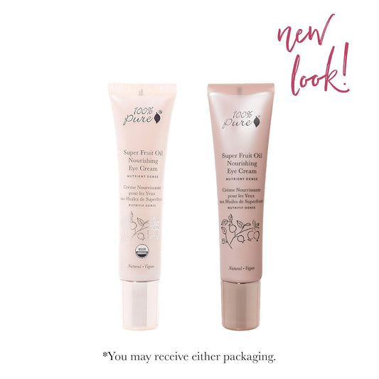 100% Pure Super Fruit Oil Nourishing Eye Cream, Anti-Aging Organic & Natural Hydration For Puffiness, Fine Lines, Under Eye Bags - 0.5 Fl Oz